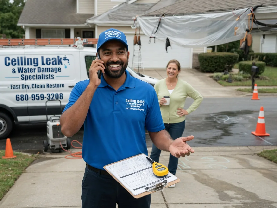 Ceiling Leak Cleanup Bedford, TX FAQs